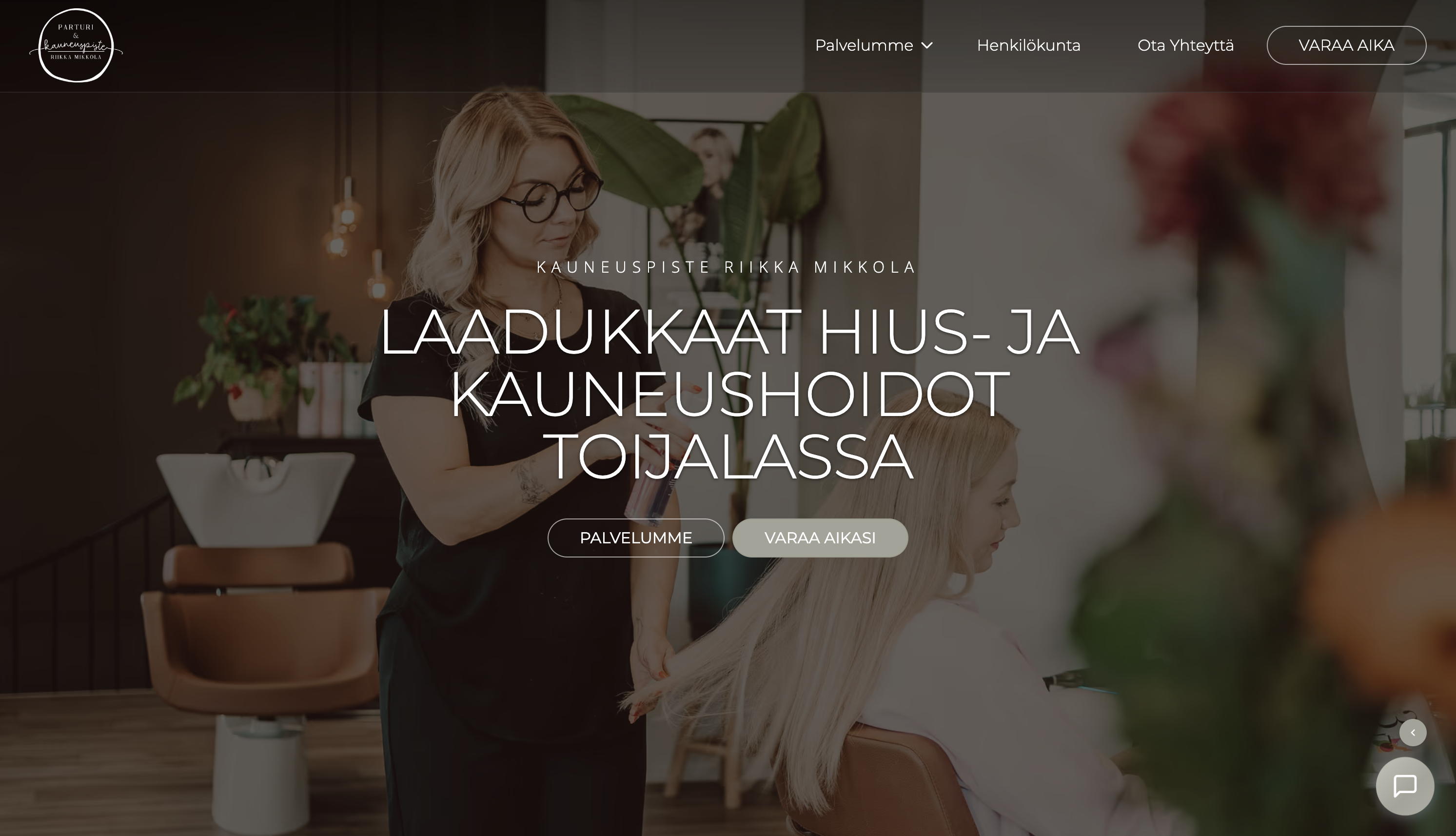 Kauneuspiste Akaa, kauneushoitolan verkkosivusto Toijalassa